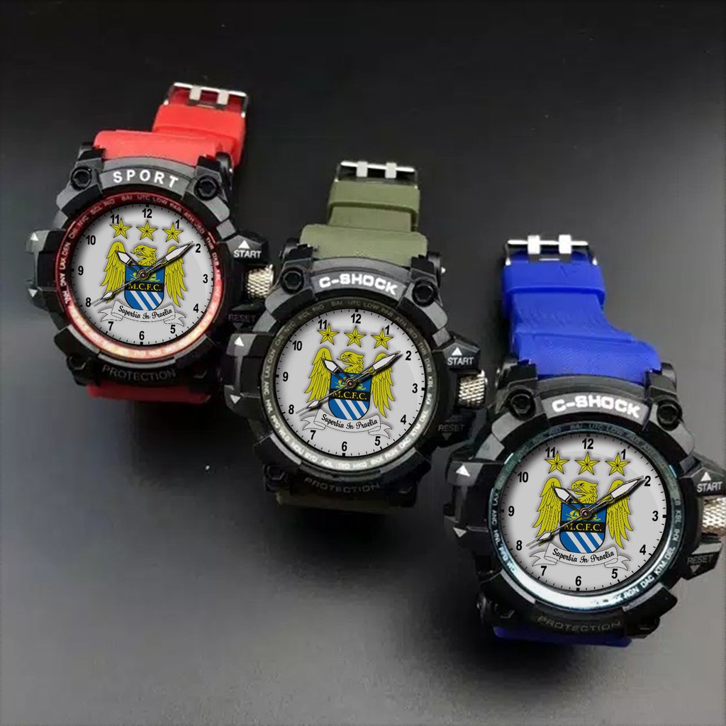 (EXCLUSIVE) JAM TANGAN MANCHESTER CITY 1 (STRAP WARNA)