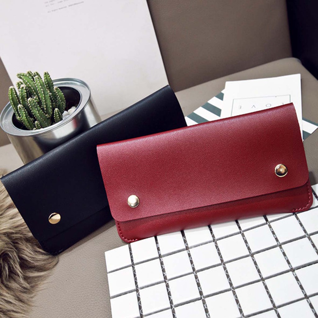 dompet panjang simple thin buckle wallet (4D4) bdo074