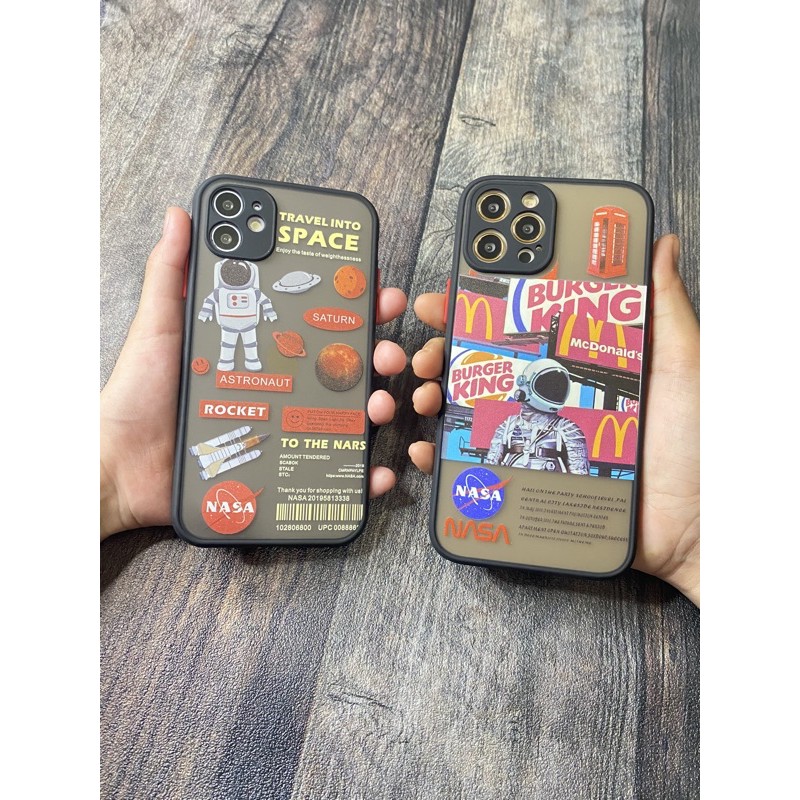 CASE IPHONE 6 6S  PLUS  7 8+ X S XR XSMAX 11 11 PRO MAX 12 MINI 12 12 PRO MAX MOTIF NASA