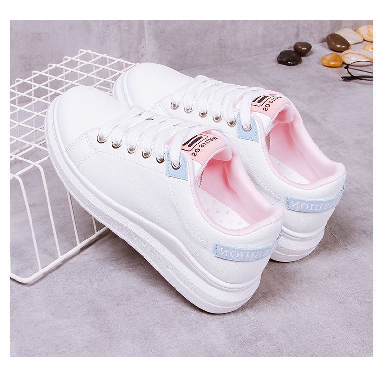 DNY Sepatu Sneaker Perempuan Fashion Sepatu Olahraga Outdoor import 0053-6