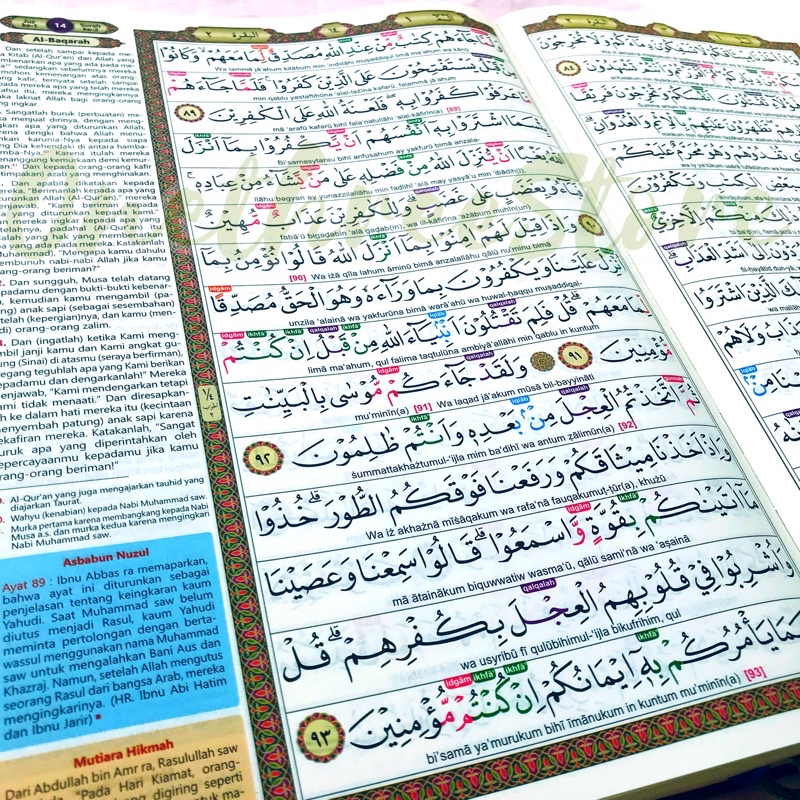 AlQuran Pemula Mudah Baca 30Juz Al Quran Tajwid Warna al qur'an Buku Filsafat Ilmu Alquran Hafalan Al quran Terjemah Perkata Majalah Al Quran Latin dan Terjemah alquran Terjemahan dan tajwid Warna Al quran Besar A4 alquran alqosbah alquran dan terjemahan