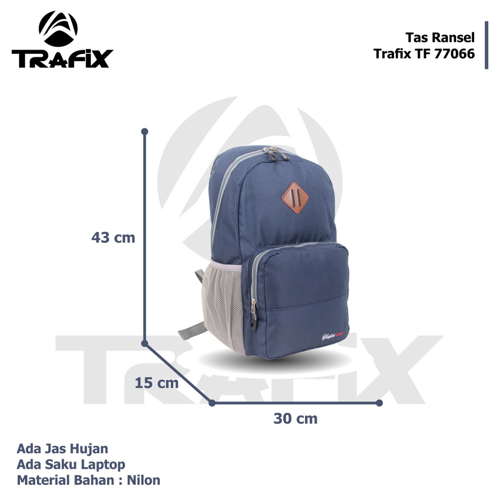 [KLIKTAS] Tas ransel Pria Trafix 77066 backpack sekolah kuliah tas punggung tahan air