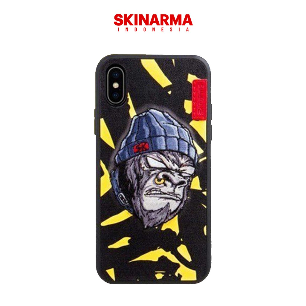 Skinarma - Kemono Saru Yellow - Leather Embroidery Case