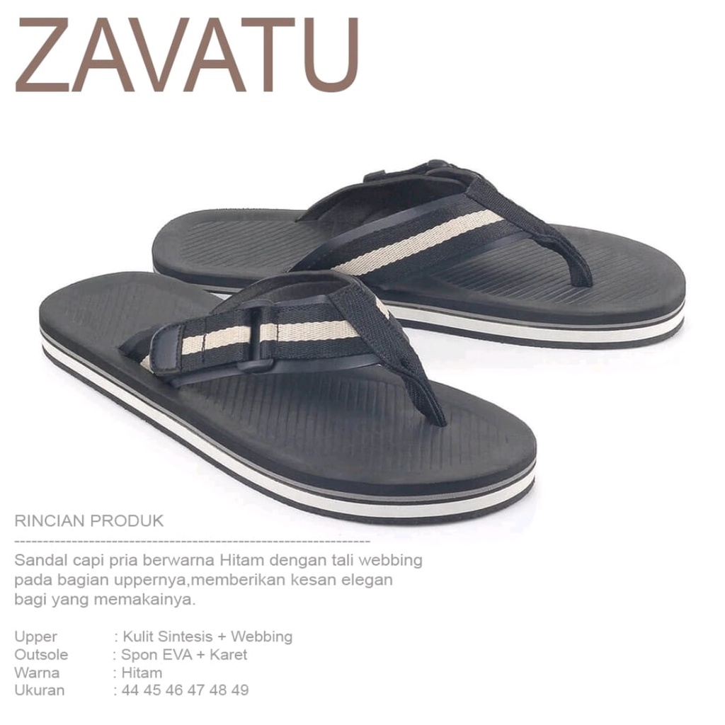 Sandal Jepit Pria Ukuran Jumbo 44 49 ZVT 008