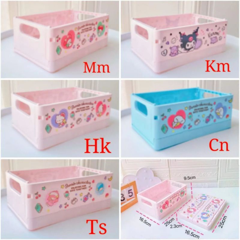 Box Lipat Hello Kitty My Melody LTS Kuromi Snoopy Cinnamoroll Pompompurin Badtzmaru