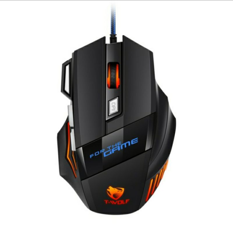 SKU-1284 KEYBOARD MOUSE GAMING TWOLF TF390 LED BACKLIGHT T WOLF TF 390