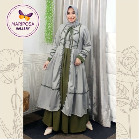 DEURA Gamis Deura D272 / Gamis Deura Terbaru / Gamis Remaja Kekinian / Gamis Wanita Original