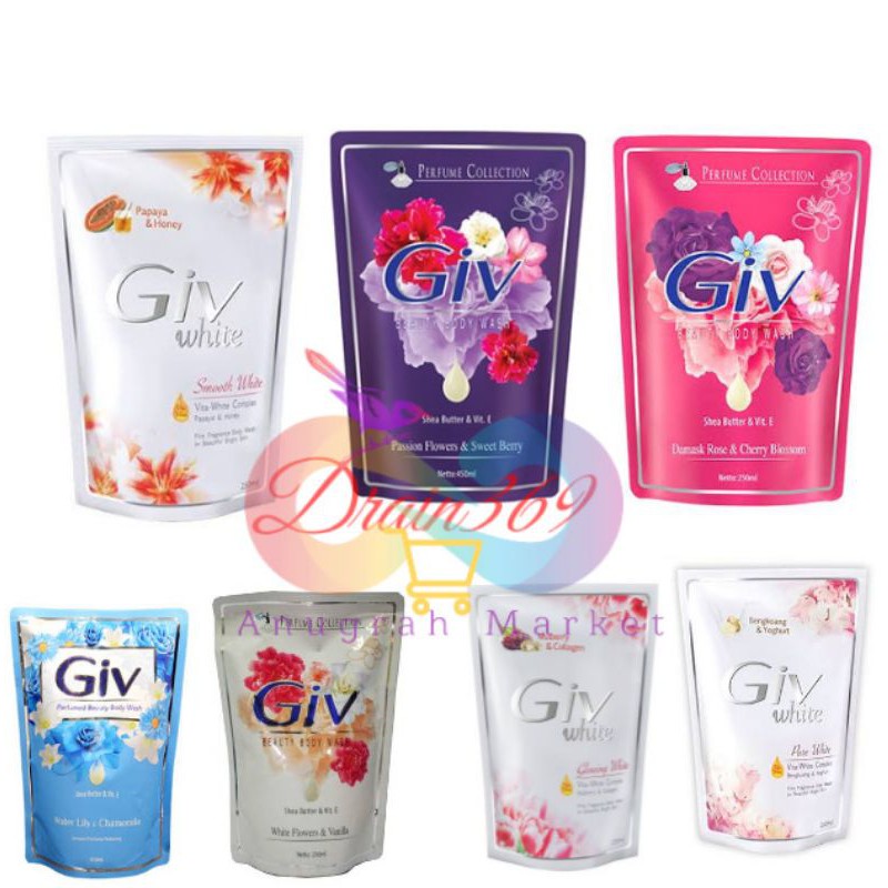 GIV BODY WASH POUCH 250ML