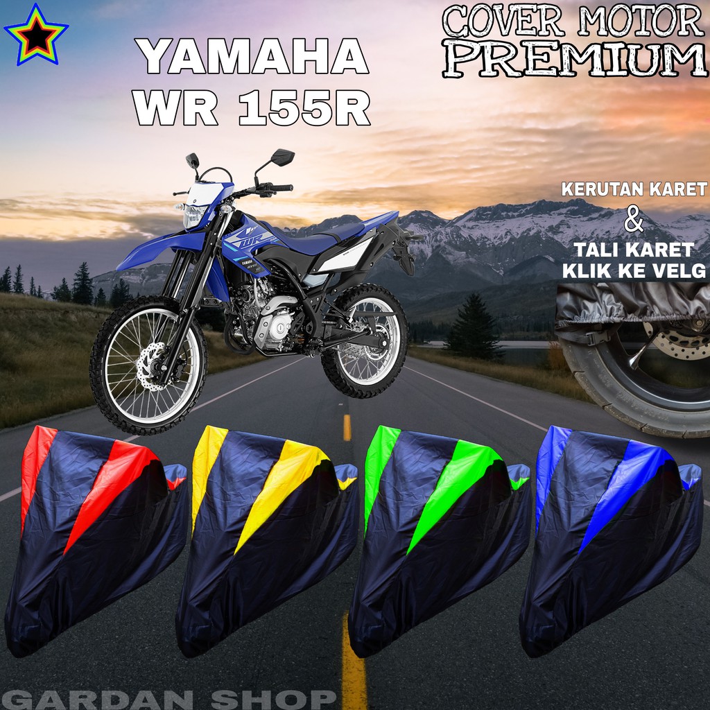 Sarung Motor YAMAHA WR 155R Hitam KOMBINASI Body Cover Penutup Pelindung Motor Yamaha PREMIUM