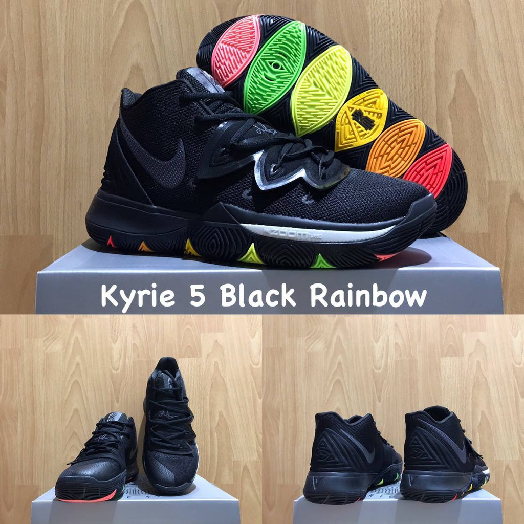 kyrie 5 black rainbow