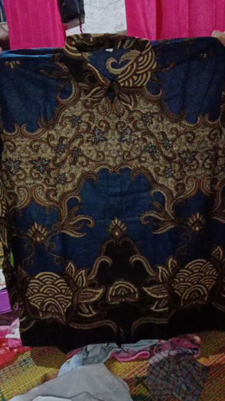 Baju Batik Pria Slimfit Big Size M L Xl Xxl Atasan Kemeja Batik Lengan Panjang Original