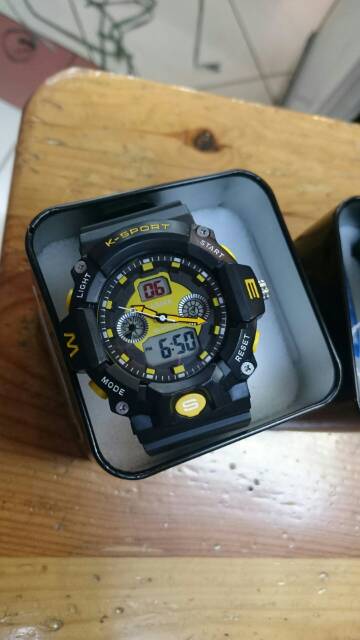 JAM TANGAN LASIKA DOUBLE TIME WATER RESISTANT