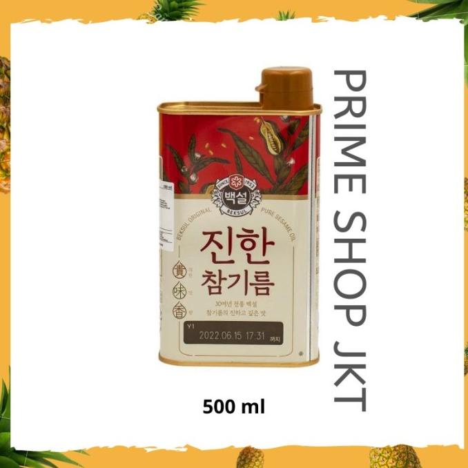 

MINYAK KOREA SESAME OIL CJ - PREMIUM - BEKSUL WIJEN 500ML CAMGIREM SDFD51313