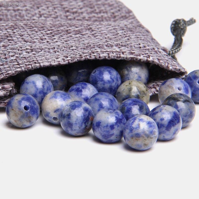 Natural Blue Sodalite Stone Jaspers Beads Round Loose Spacer