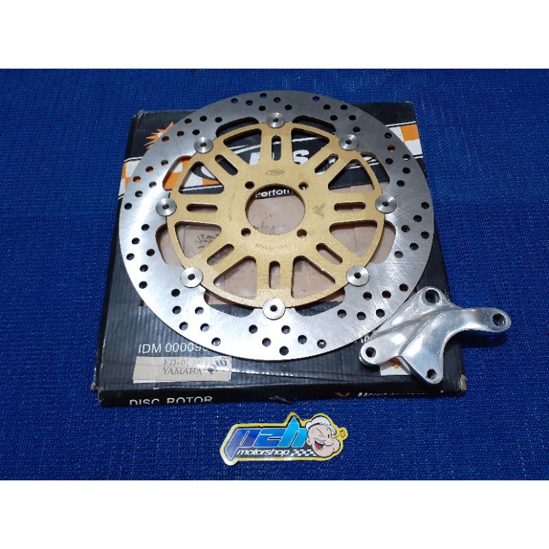 disc brake / piringan cakram PSM semi cekung 300mm braket pnp mio sporty / mio smile / mio soul