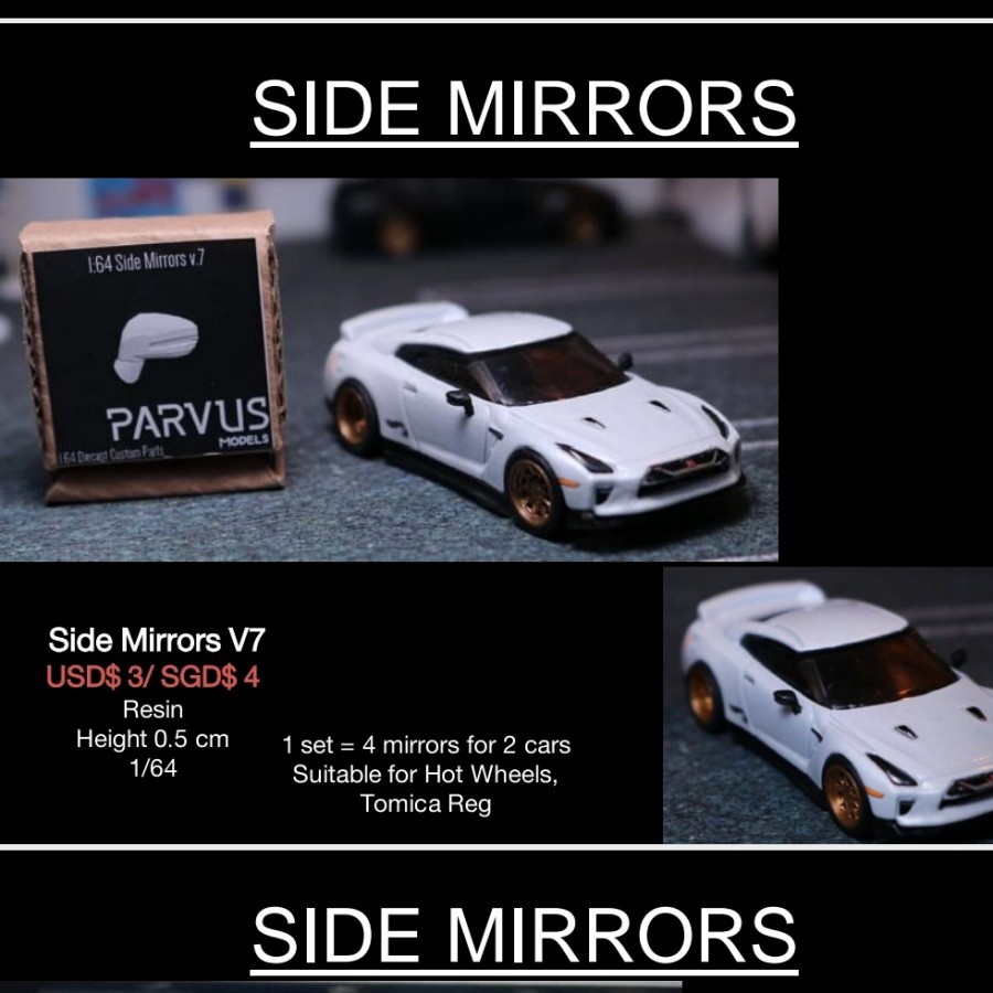 Parvus Models 1:64 Side Mirrors V7