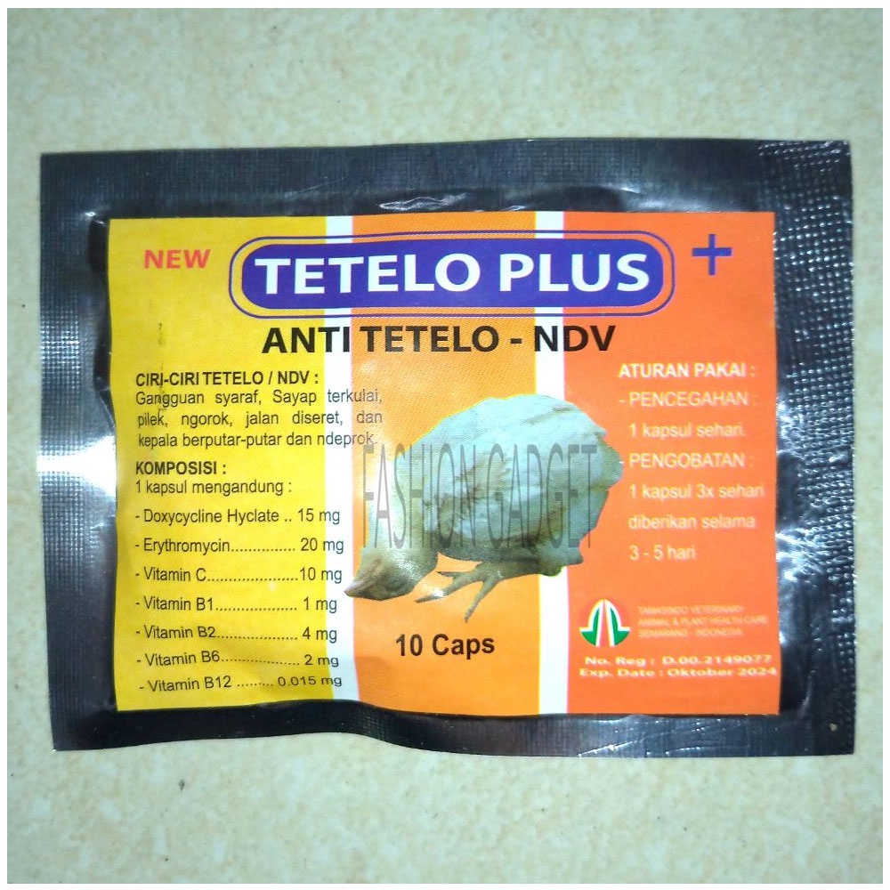 Tetelo Plus isi 10 Kapsul Obat Anti Tetelo Ndv Ayam Obat Ayam Tetelo