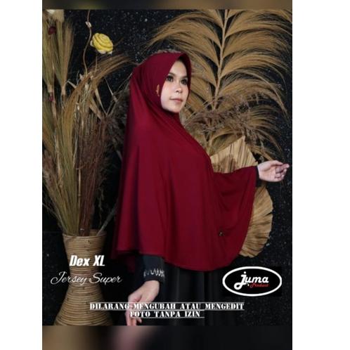 HIJAB PET POLOS JUMBO XL ORIGINAL JUMA –LMP.14Ap22ᵛ