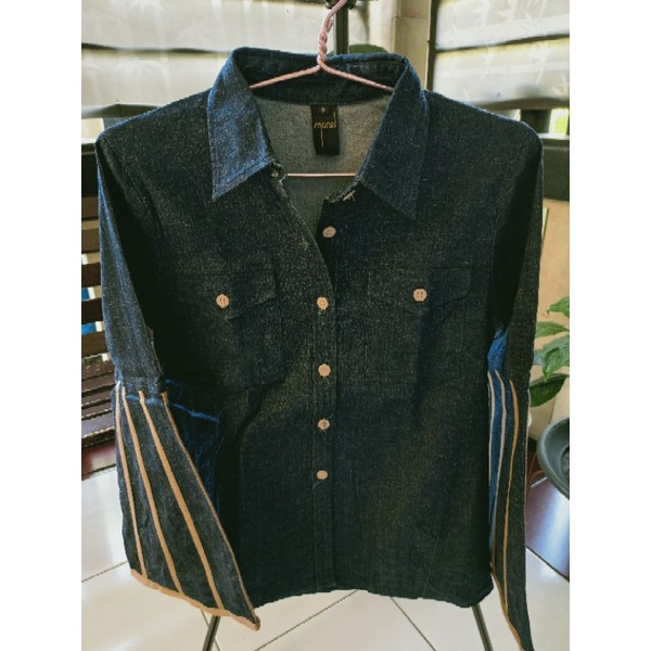 P❤️ Monel Denim Brown List Jacket