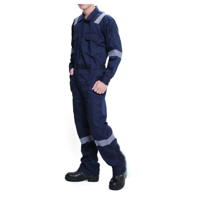 Baju Terusan wearpack warna Navy / Baju Wearpack / Seragam Safety - M