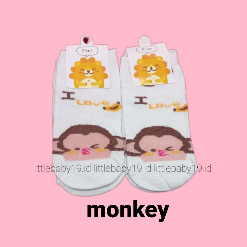 Kaoskaki Anak Import Motif FUN KAOSKAKI ANAK PEREMPUAN LAKILAKI