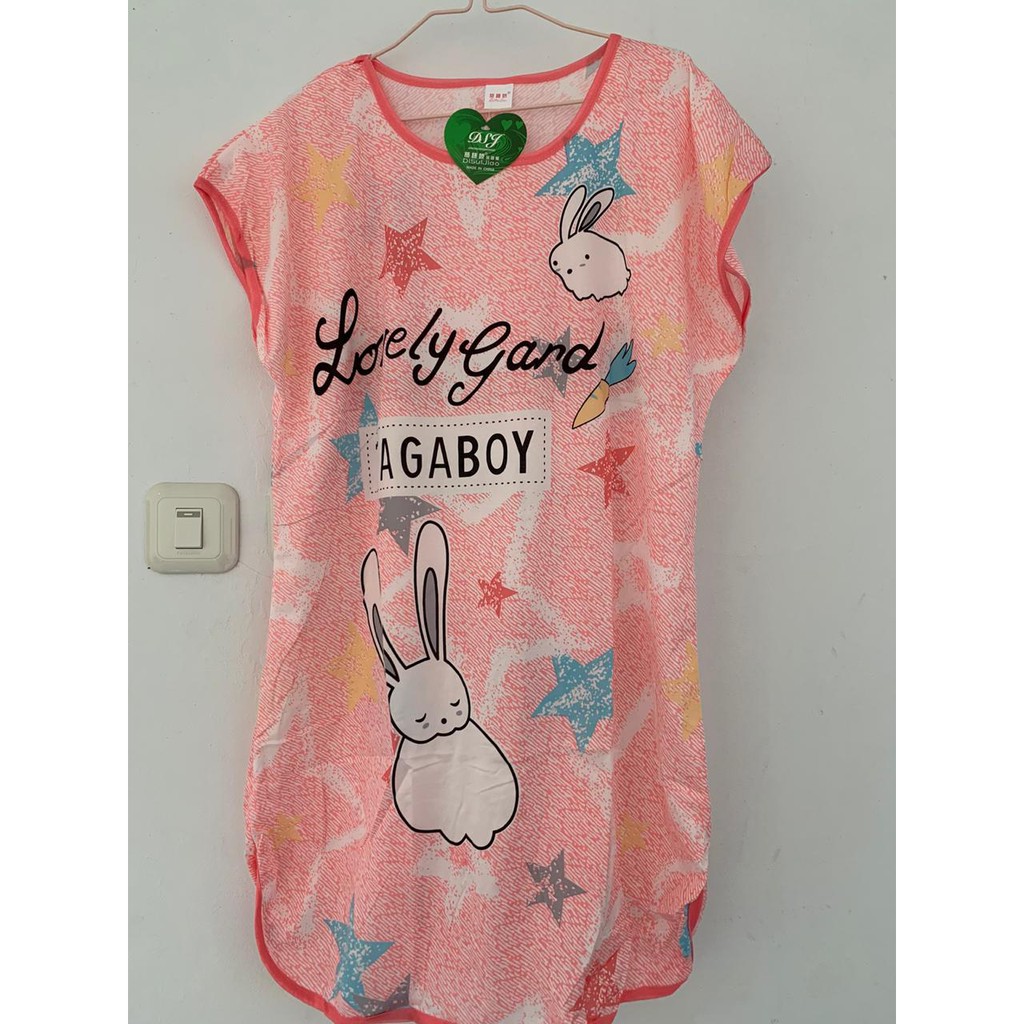 Gobra ♕ PW061 Part 2 Baju Tidur Wanita Piyama Motif Kartun Lucu Pakaian Wanita Daster Variasi Import-No 38 (Warna Random)