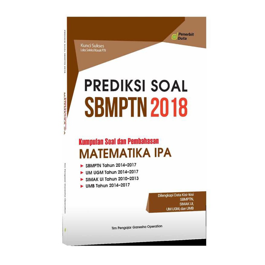 Prediksi Soal Sbmptn 2018 Kumpulan Soal Dan Pembahasan Matematika Ipa Kode 775 Shopee Indonesia