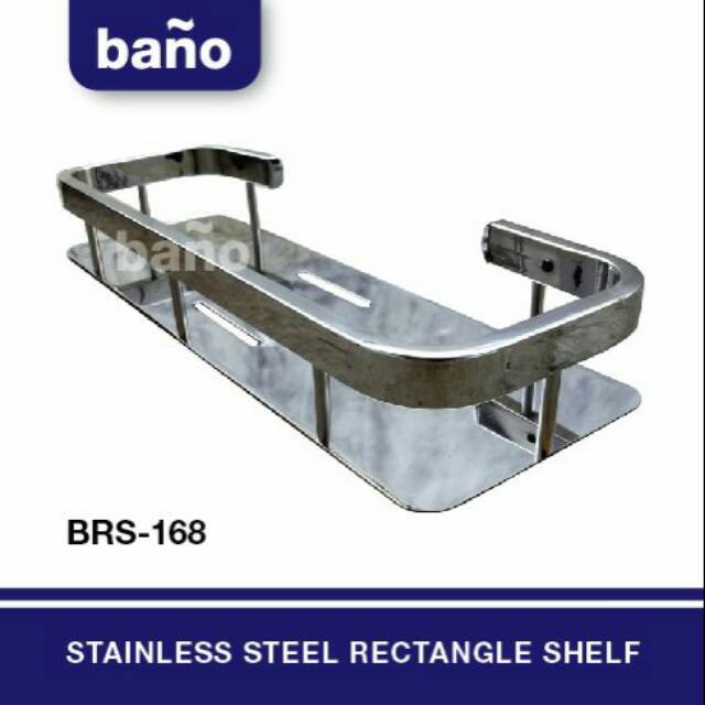 Rak datar Stainless Steel/ Rak sabun Stainless/ Tempat sabun Stainless datar