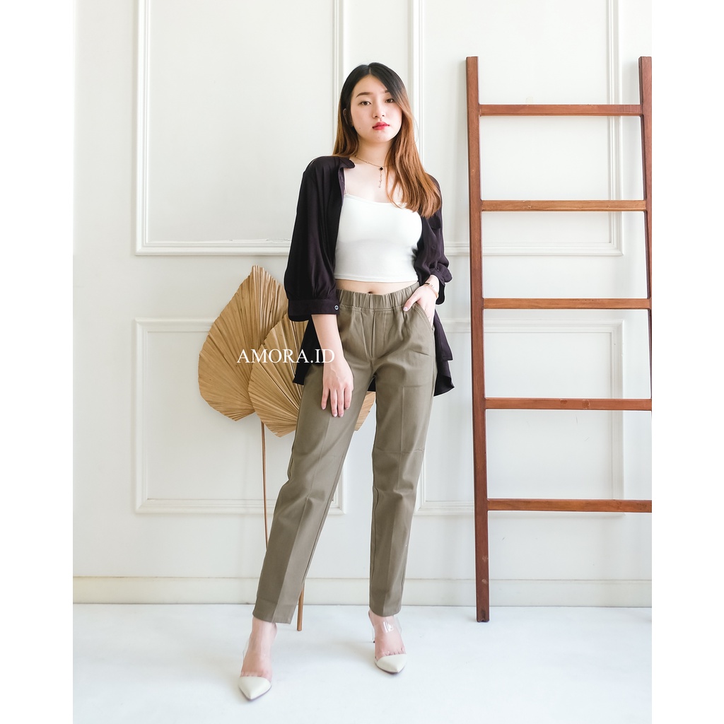 8L,6L,5L,4L,3L,2L,XLALLSIZE CELANA KERJA KANTOR MODEL LEGGING KARET FULL / CELANA WANITA BIGSIZE / JUMBO