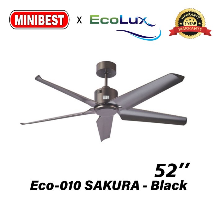 MB Ecolux Kipas Angin Gantung / kipas minimalis Ecolux Eco-010 SAKURA