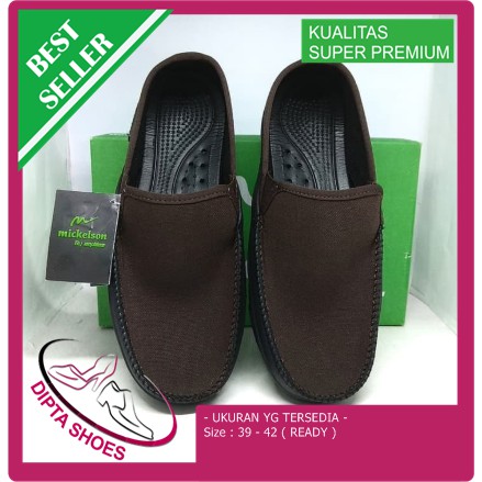 Murah - Sepatu Ardiles Mickelson COKLAT TUA - Sepatu Pria - Slip On - Cokelat Tua, 39