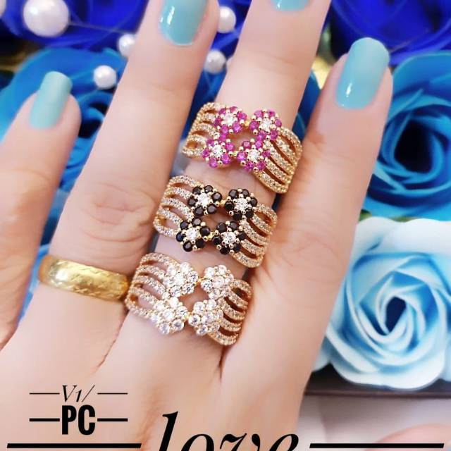 Xuping cincin lapis emas 24k 1610