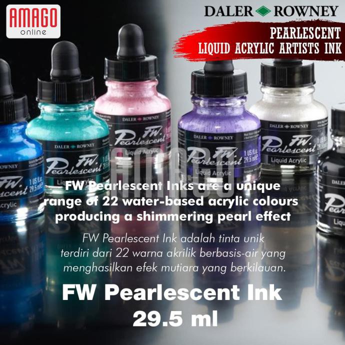 

Trendi Daler-Rowney - Fw Pearlescent Ink 29.5 Ml - Bell Bronze - 603201110 Murah