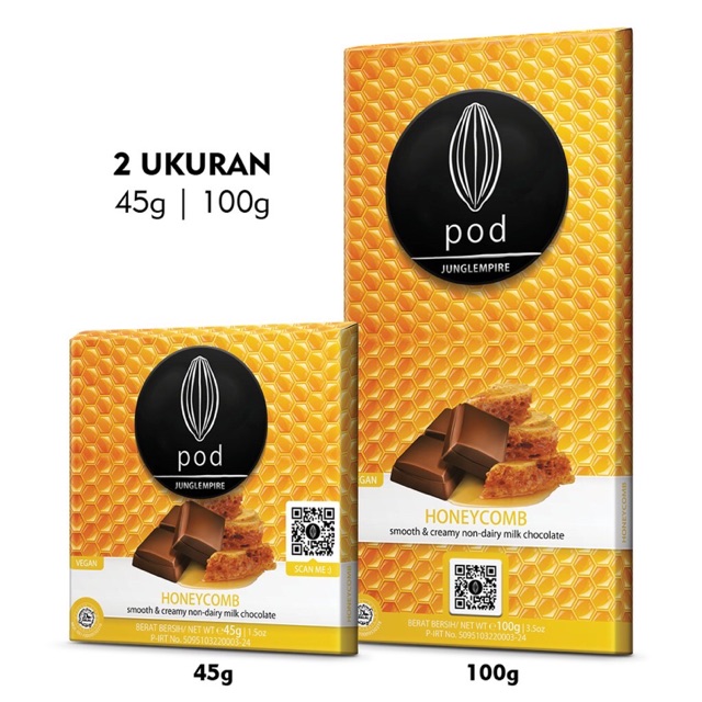 

Pod Chocolate Honeycomb Coklat Vegan