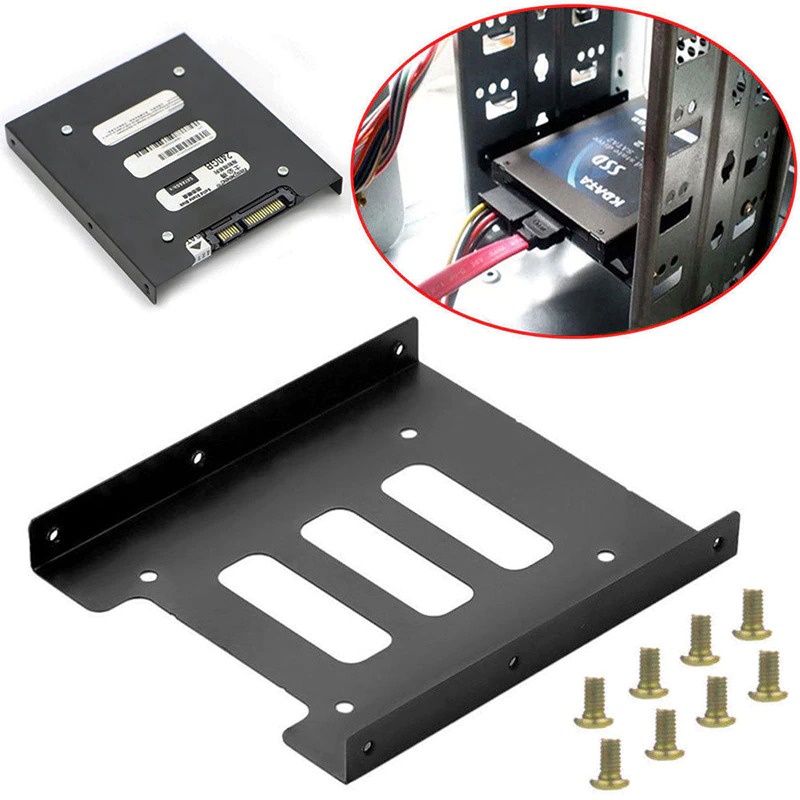 Mounting Kit Bracket Braket Dudukan SSD HDD Harddisk Hardisk 2 5 to 3 5 inch untuk PC