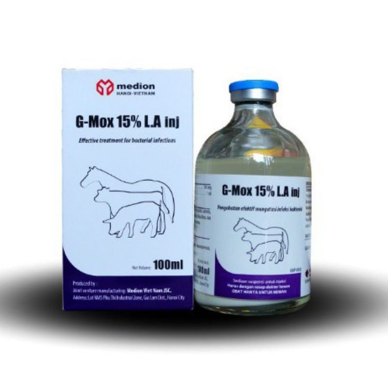 G-Mox 15% LA inj obat hewan