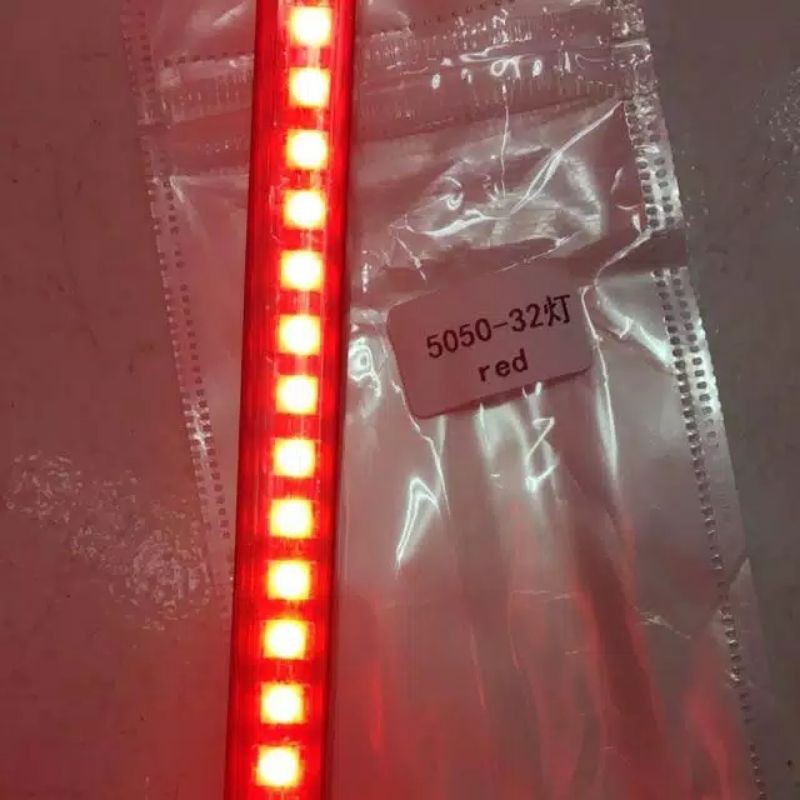 Lampu kolong led strip 24Volt bis truk running flexible waterproof 32Cm 5050led