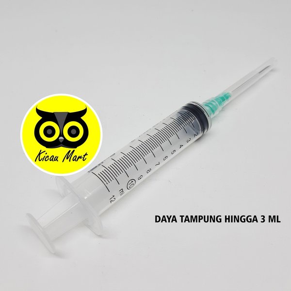 Spet 3 Ml Spuit One Med Untuk Vitamin Obat Hewan Burung Murai Kenari Lovebird Pleci Anis Kucing Anjing