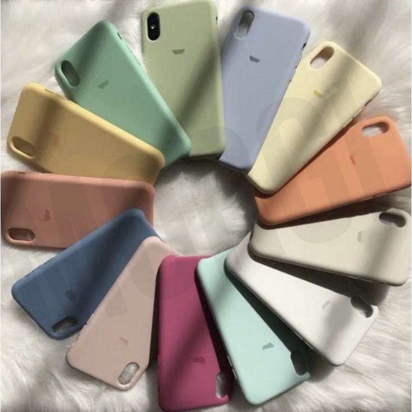 FULL COVER iPhone Soft Case Premium X XR XS 11 12 Pro Max Cover 6 7 8 Liquid Silicone Plus Candy Softcase