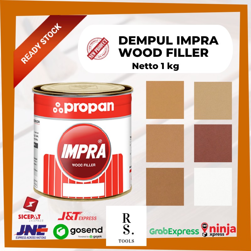 Jual Dempul Kayu Wood Filler Impra Propan Jati Kamper Sungkai Teak Red