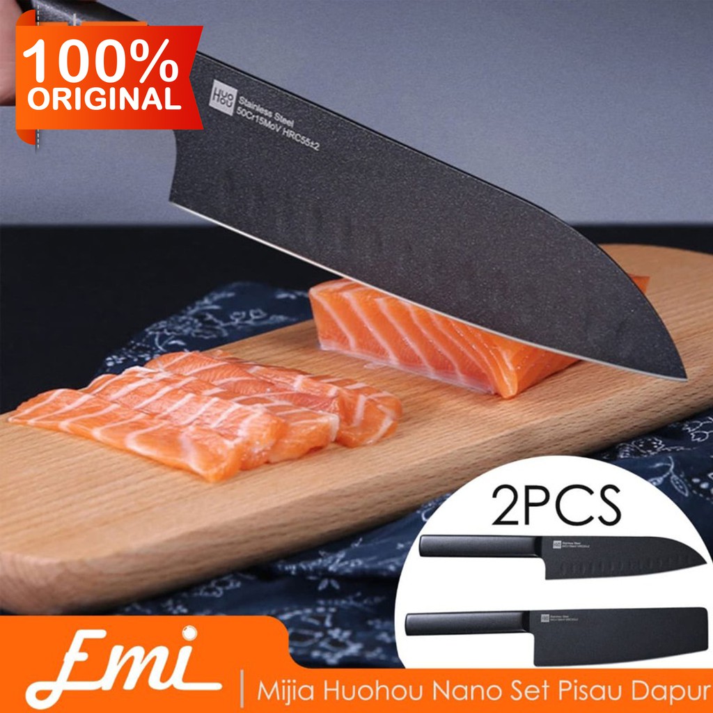 Mijia Huohou Pisau Dapur Kitchen Knife 2 PCS - HU0015