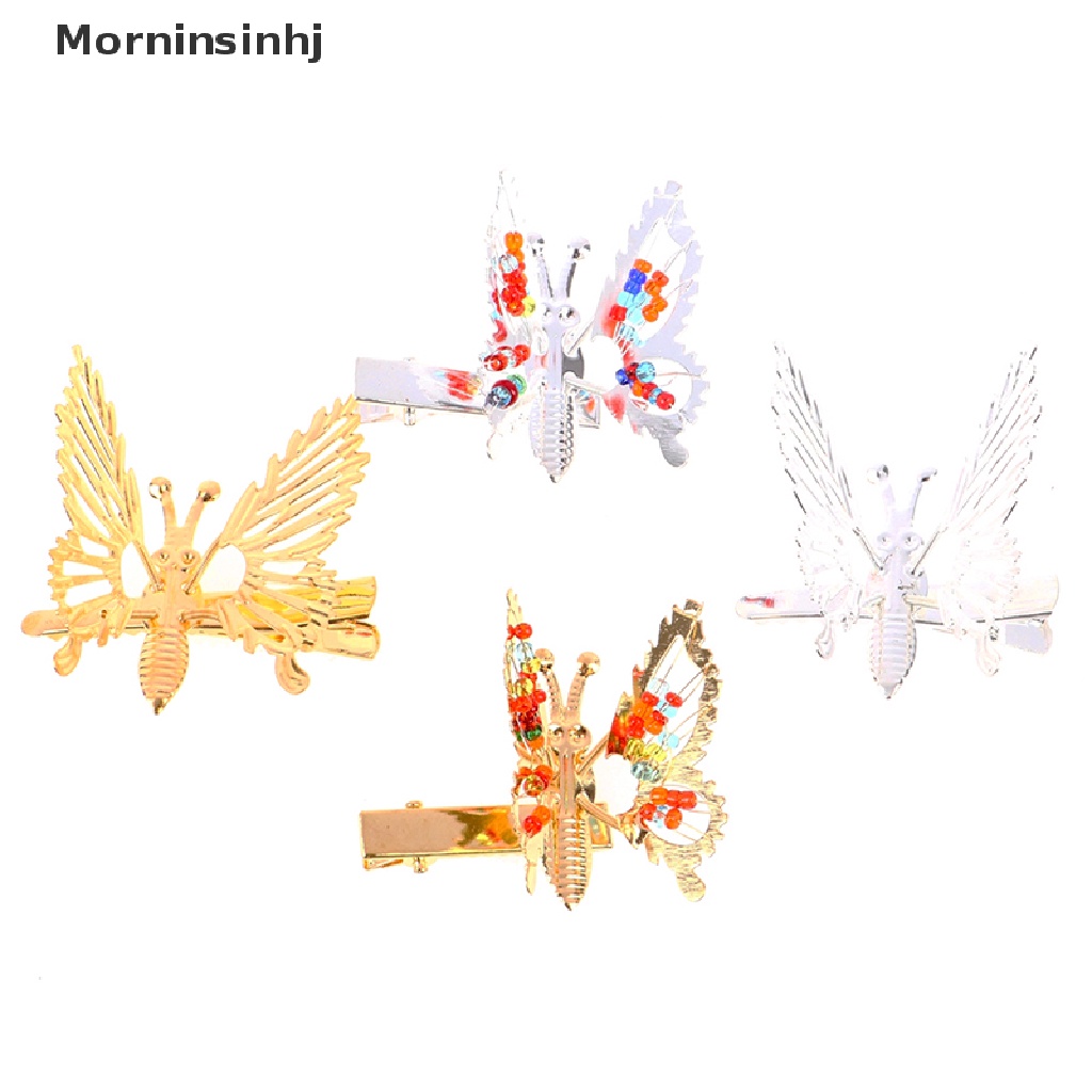 Mornin Jepit Rambut Kupu Poniclip Will Move Butterfly Hairpin Hiasan Kepala DuckbillClip id