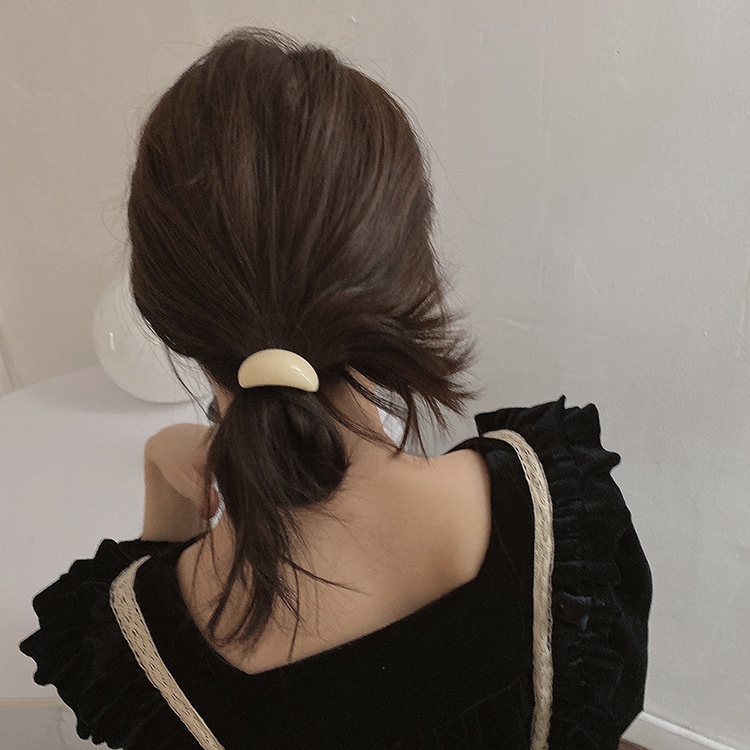 IKAT RAMBUT KARET ELASTIS KOREA MAINAN BATU CEMBUNG PITA AKSESORIS WANITA RETRO VINTAGE FRENCH STYLE / KOREAN ELEGANT PONYTAIL HIGH END RUBBER BAND HAIR ELASTICS TIES MARBLE STONE ACCESSORIES