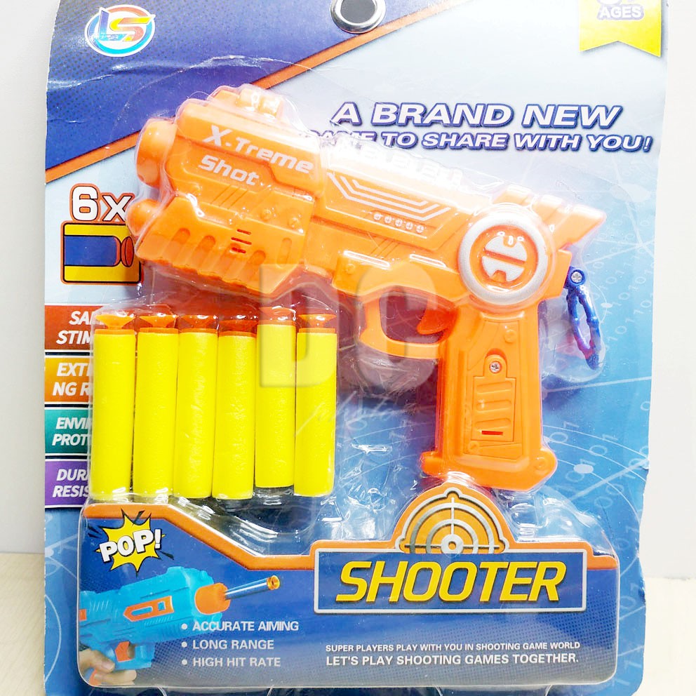 X-Trem Shooter Mainan Blaster Gun Nerf Dart Tembak Peluru Gabus