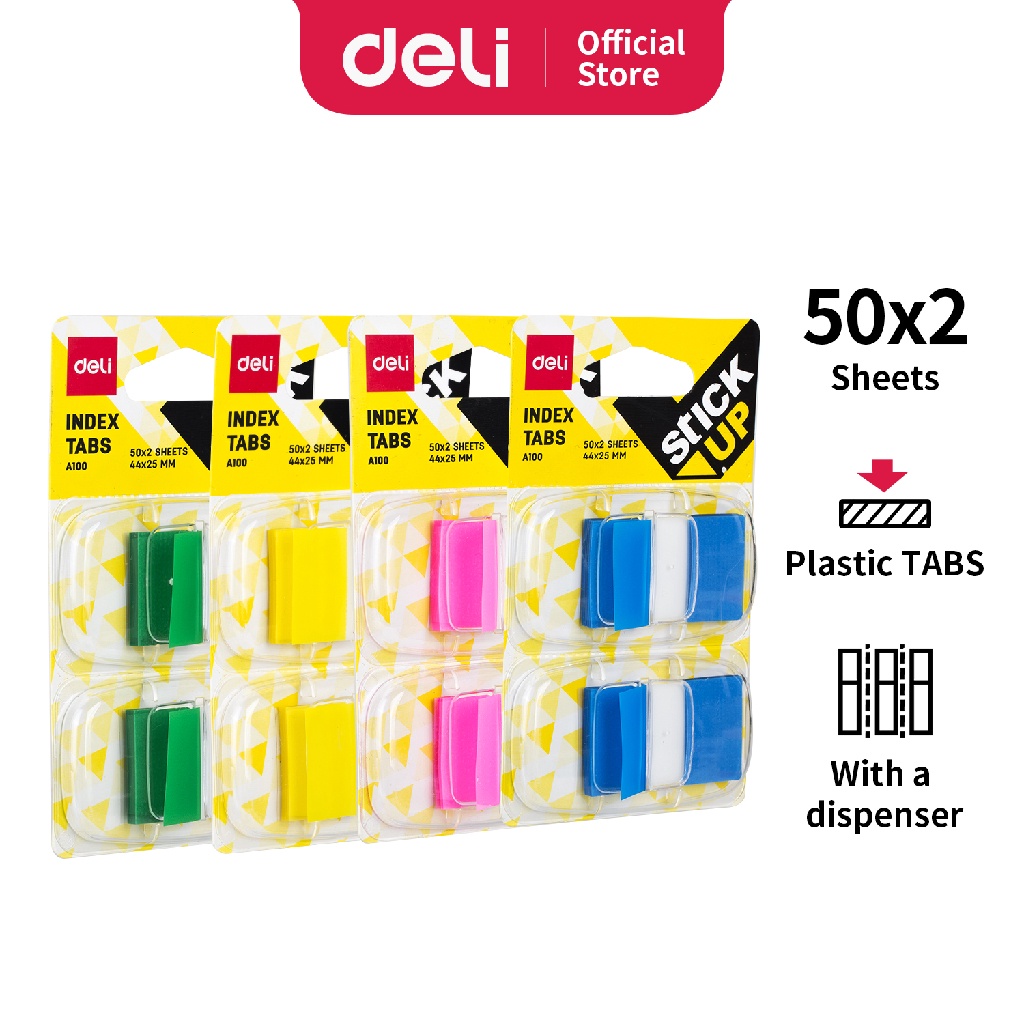 

DELI INDEX TAP 45*25MM ASST. EA10001