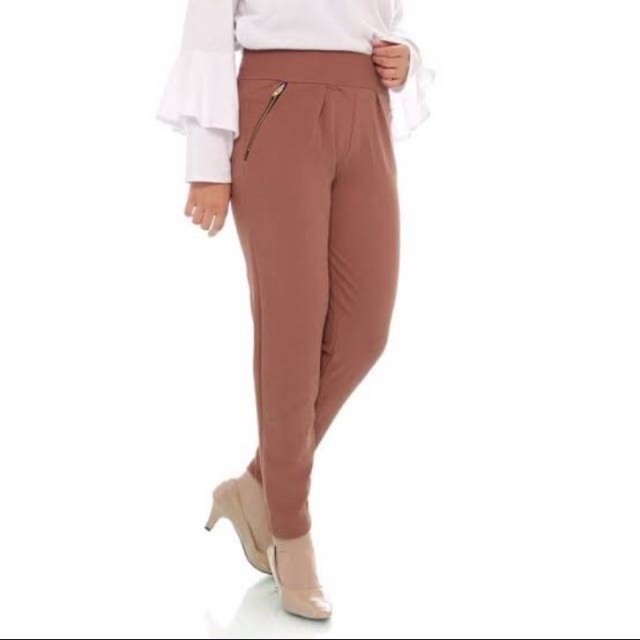 CELANA LUNA RESLETING / PANTS ZIPER / CELANA LUNA WANITA JUMBO / CELANA PANJANG WANITA