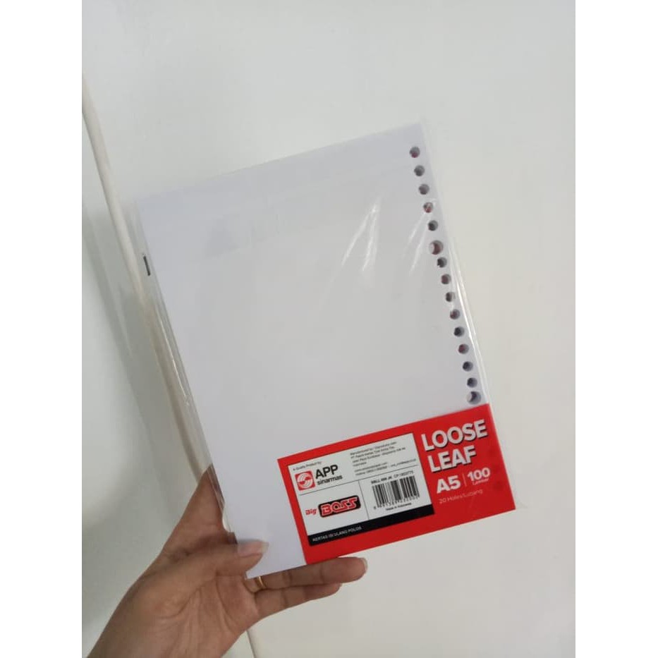 

Kertas File - Kertas Note - Isi Kertas Binder Isi Binder A5 (20Ring) Putih Polos Produk Terbaik