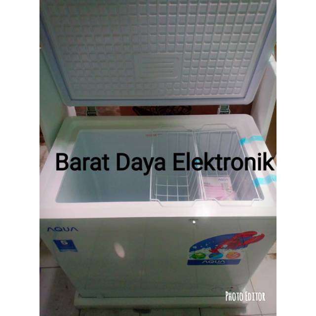 Freezer Aqua AQF150FR Chest Freezer Box Lemari Pembeku Makanan