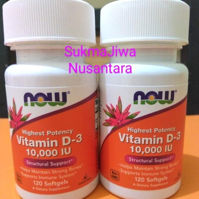 KEKINIAN NOW FOODS VITAMIN D3 10000 IU 120 SOFTGELS D 3 10000IU D-3 10,000 IU