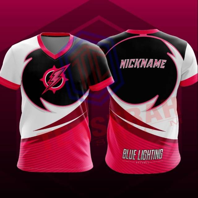 Custom Baju Jersey Gaming Pink Shopee Indonesia